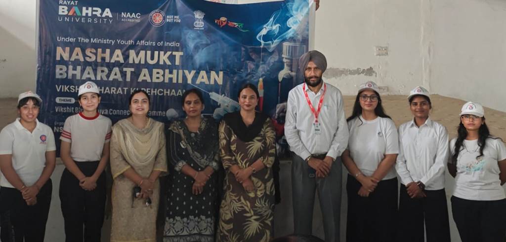 Call for youth to step forward in building a drugfree society RBUs NSS unit conducts awareness drive in adopted villages